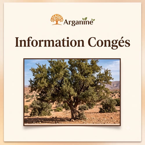 Arganine Annonce Congé 2026